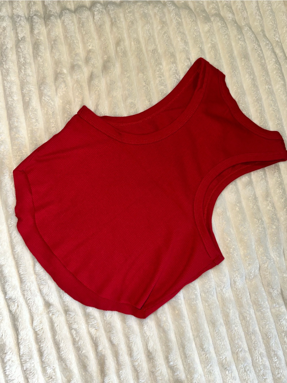wild fable Red Cropped Tank Top